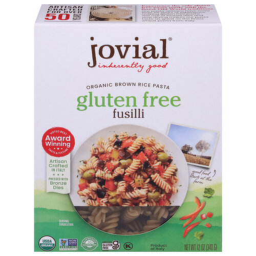 Jovial Fusilli, Organic, Gluten Free