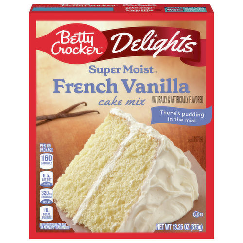 Betty Crocker Super Moist Cake Mix, French Vanilla, Delights