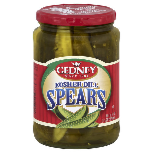 Gedney Pickles, Kosher Dill, Spears