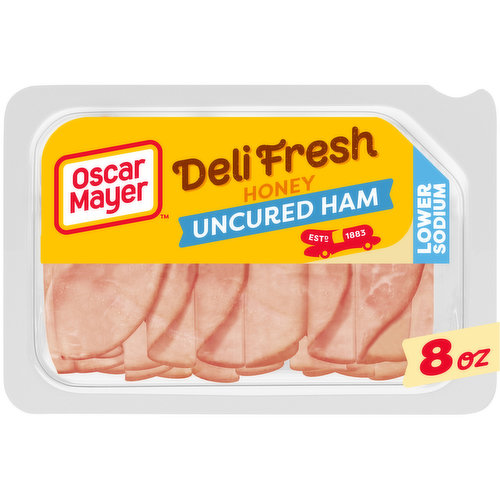 Oscar Mayer Honey Uncured Ham Sliced Lunch Meat with 27% Lower Sodium