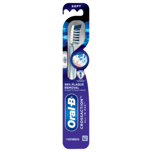 Oral-B CrossAction Toothbrush, All in One, Soft