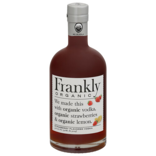 Frankly Vodka, Organic, Strawberry Flavored