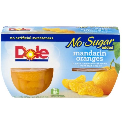 Dole No Sugar Added Mandarin Oranges 4 pack