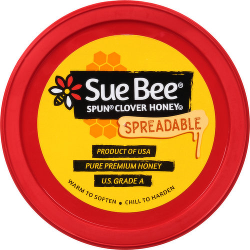 Sue Bee Spun Honey, Clover, Spun, Spreadable