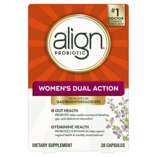 Align Women's Dual Action Align Probiotic, Women's Dual Action, 28 Capsules