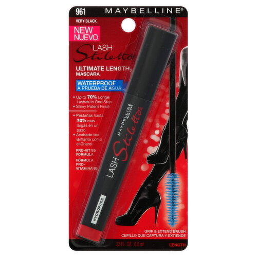 Maybelline Mascara, Ultimate Length, Waterproof, Very Black 961