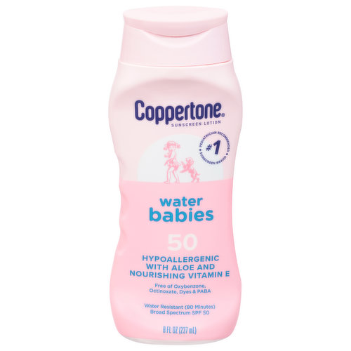 Coppertone Water Babies Sunscreen Lotion, Broad Spectrum SPF 50