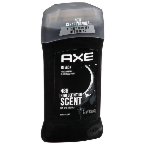 Axe Deodorant, Black, Frozen Pear & Cedarwood Scent, 48H