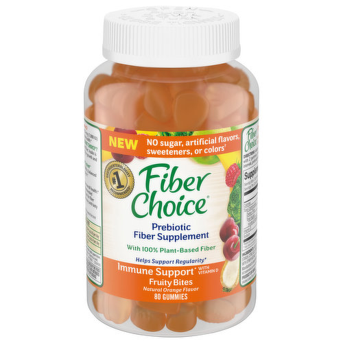 Fiber Choice Prebiotic Fiber Original Chewable Tablets Assorted Fruit