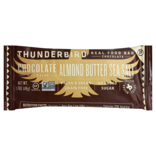 Thunderbird Chocolate Bar, Almond Butter Sea Salt