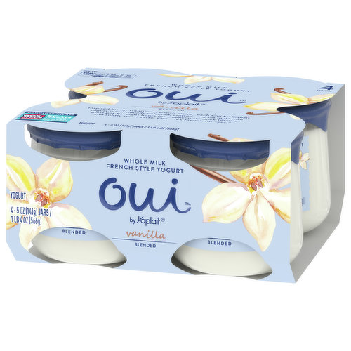 Oui by Yoplait Vanilla Gluten-Free French-Style Whole Milk Yogurt Jar