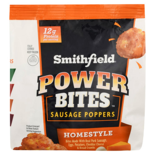 Smithfield Power Bites Sausage Poppers, Homestyle
