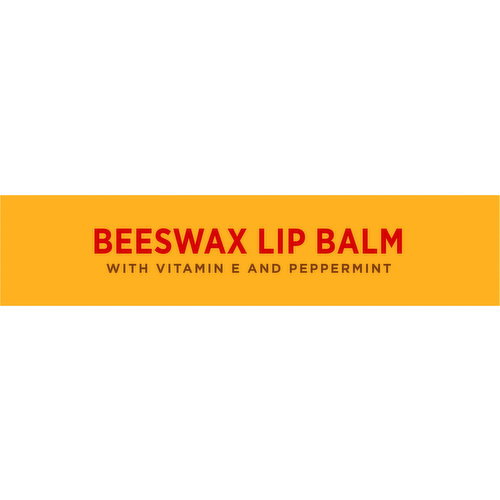 Bert’s bees beeswax lip balm with vitamin E and Pepp’rmint