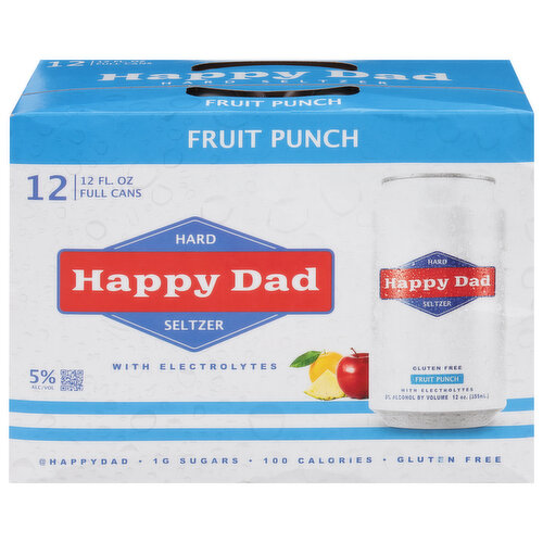 Happy Dad Hard Seltzer, Fruit Punch