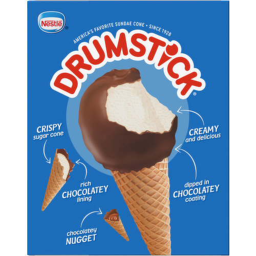 Drumstick Simply Dipped Vanilla Ice Cream Cones