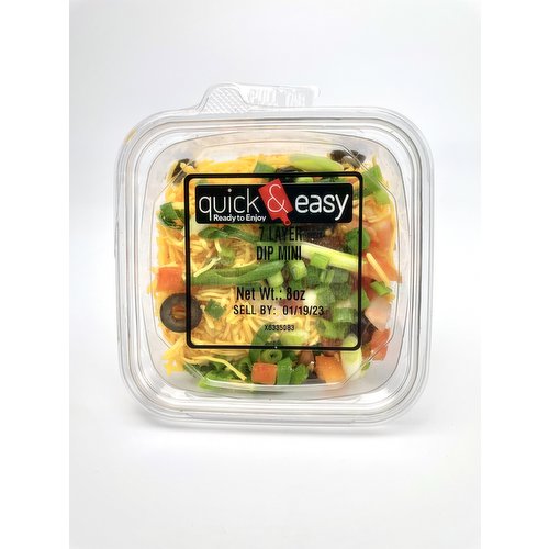 Quick and Easy 7 Layer Dip, Mini