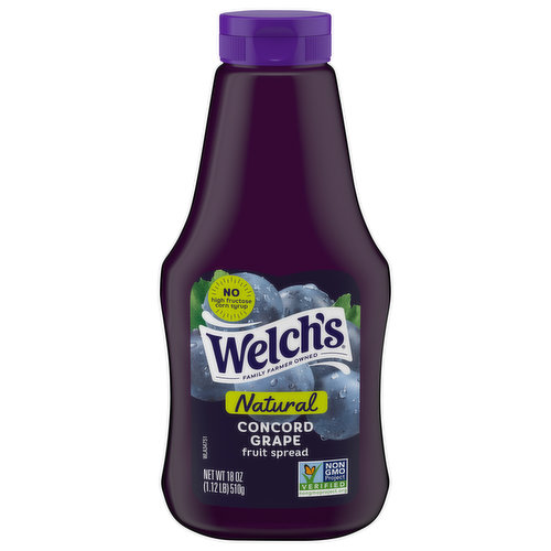 Welch's Fruit Spread, Natural, Concord Grape