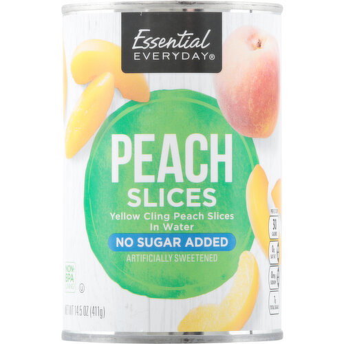 Essential Everyday Peach Slices, No Sugar Added