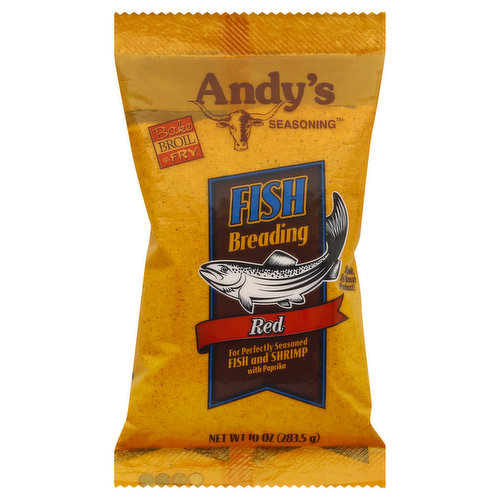 Andy's Seasoning Fish Breading, Red