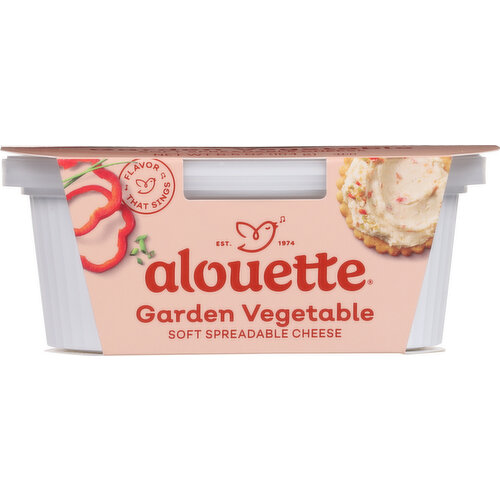 Alouette Cheese, Garden Vegetable, Soft Spreadable