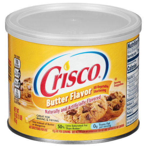 Crisco Shortening, Butter Flavor, All-Vegetable