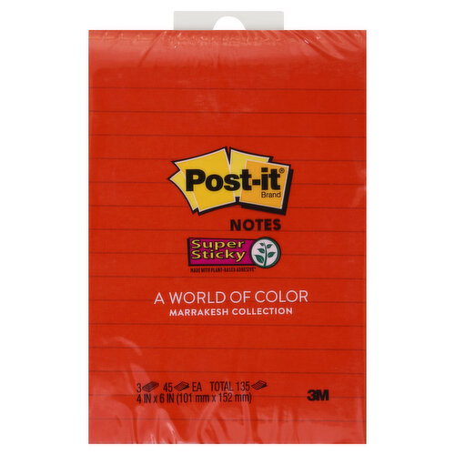 Post-It Notes, 135 Sheets