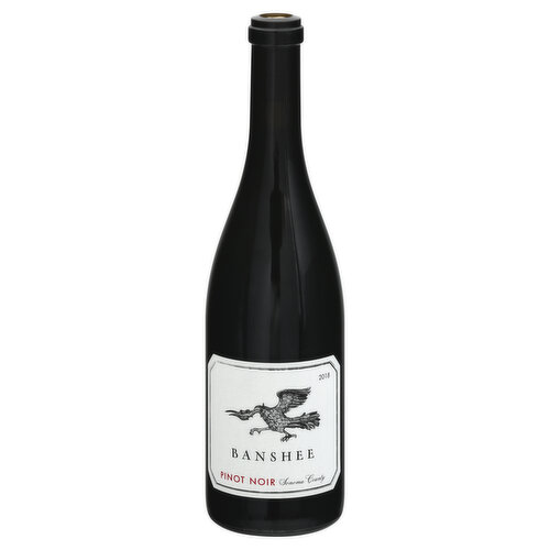 bansheewines.com. Alc 13.9% by Vol. 27.8 Vinted & Bottled by Banshee Wines, Sonoma, California.