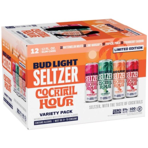 Bud Light Seltzer Cocktail Hour, Variety Pack