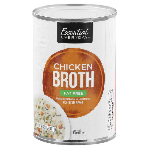 ESSENTIAL EVERYDAY Broth, Fat Free, Chicken