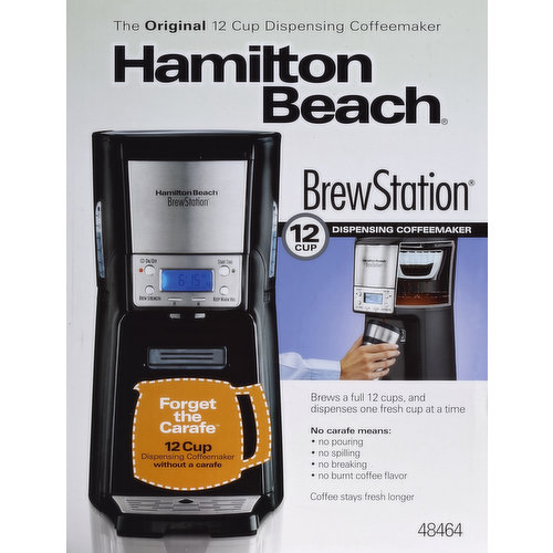 Hamilton Beach Brew Station Coffeemaker, Dispensing, 12 Cup
