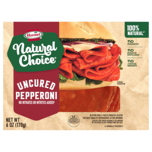 Hormel Natural Choice Pepperoni, Uncured