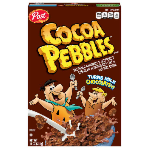 Cocoa Pebbles Rice Cereal, Chocolate Flavored