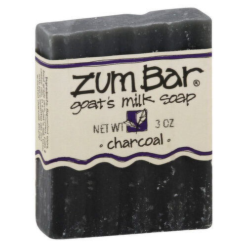 ZUM BAR Soap, Goat's Milk, Charcoal