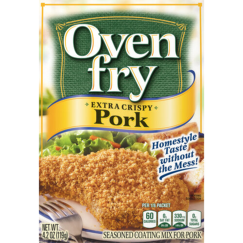 Oven Fry Seasoned Coating Mix, for Pork, Extra Crispy