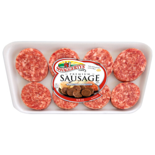 Swaggerty's Farm Breakfast Tray Packs Sausage Patties, Premium, Butcher's Favorite Recipe