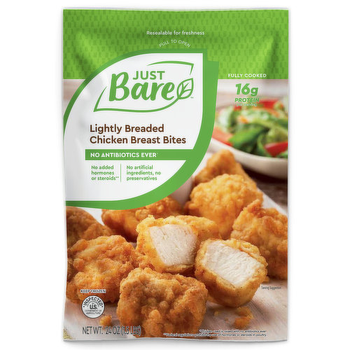 Just Bare Lightly Breaded Chicken Breast Bites