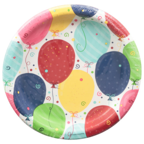 Party Creations Plates, Festive Fun, Premium Strength