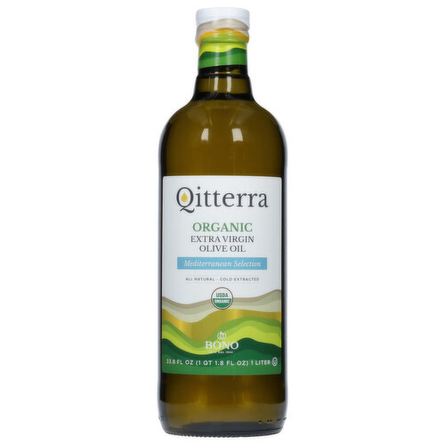 Qitterra Olive Oil, Organic, Extra Virgin, Mediterranean Selection