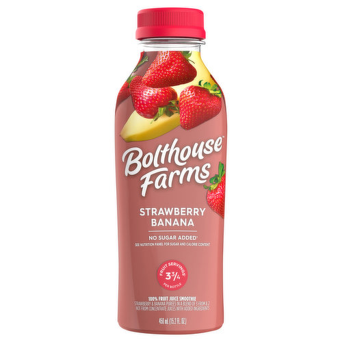 Bolthouse Farms 100% Fruit Juice Smoothie, Strawberry Banana