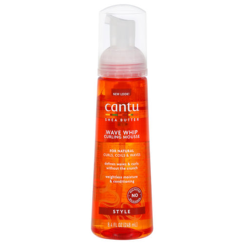 Cantu Curling Mousse, Wave Whip, Shea Butter