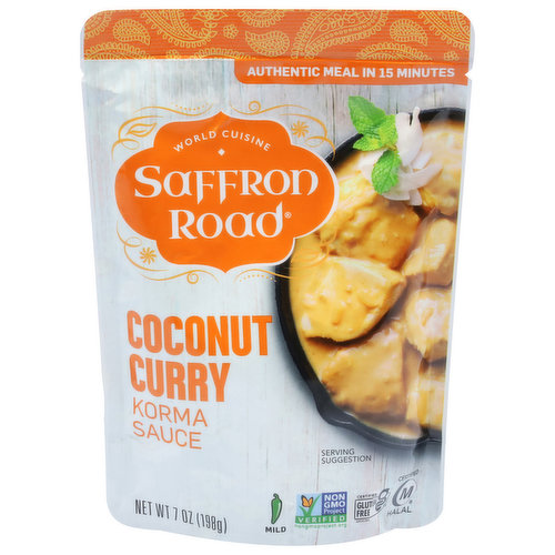 Saffron Road Korma Sauce, Coconut Curry, Mild