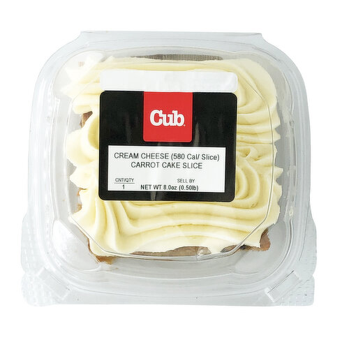 Cub Bakery Cream Cheese Carrot Cake Slice