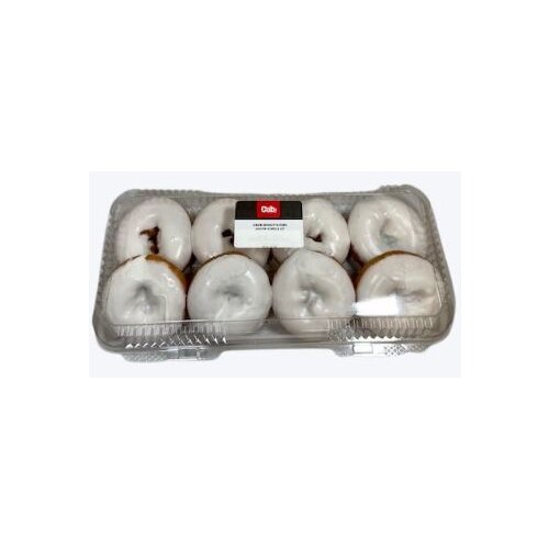 Cub Bakery White Iced Cake Donuts, 8 Count