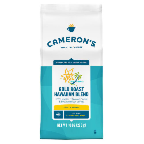 Cameron's Coffee, Ground, Medium-Dark Roast, Gold Roast Hawaiian Blend