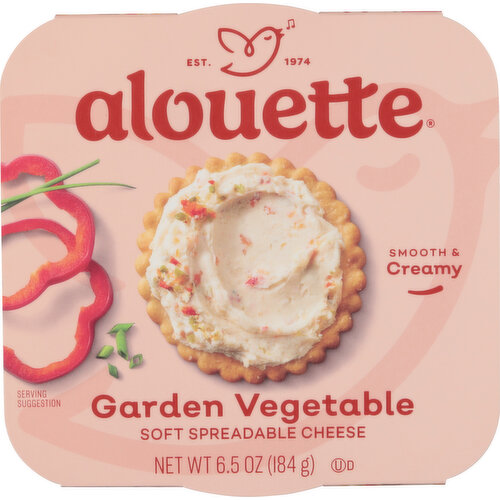 Alouette Cheese, Garden Vegetable, Soft Spreadable