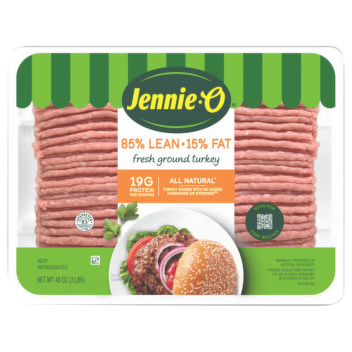 Jennie-O Turkey, 85%/15% Fat, Ground, Fresh