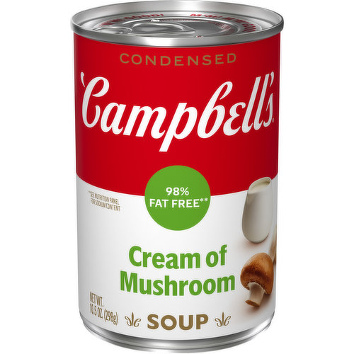 Campbell's® Condensed 98% Fat Free Cream of Mushroom Soup