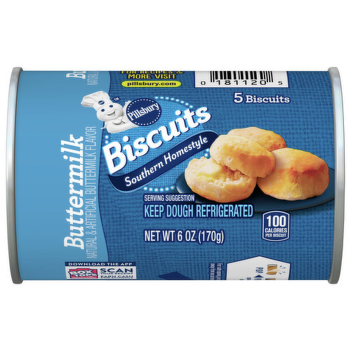 Pillsbury Biscuits, Buttermilk, Southern Homestyle