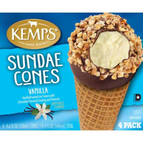 Kemps Vanilla Sundae Cones