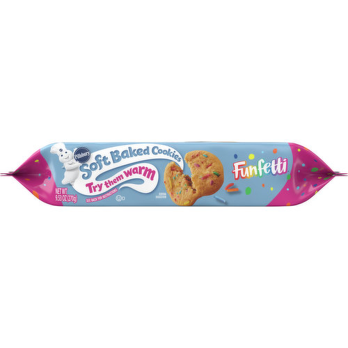 Pillsbury Cookies, Confetti, Soft Baked, Mini, 12 Pack - 12 pack, 1 oz pouches